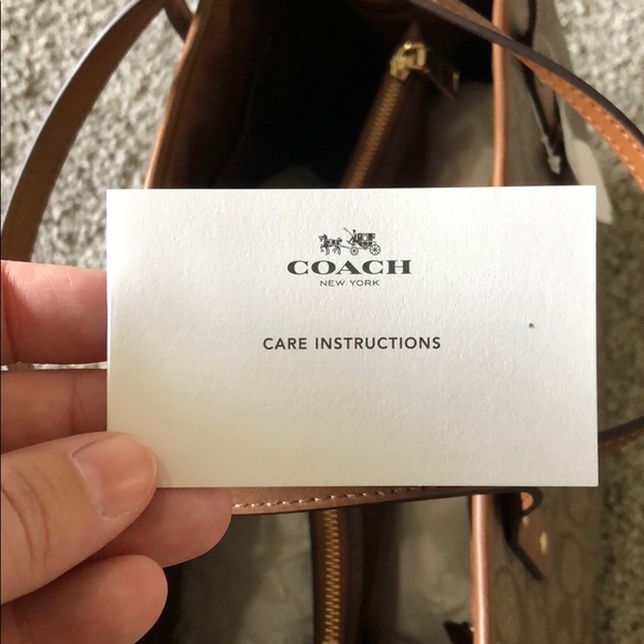 Coach Brown Drawstring Purse - Picture 6 of 7